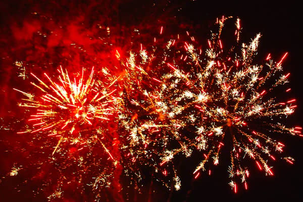 The annual Roscrea Halloween fireworks display. Photo: PJ Wright