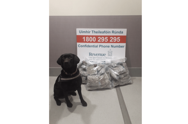 Woman Arrested Following Revenue €300,000 Cannabis Seizure - Dublin Airport - 26th March 2024, Photo: Revenue