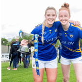 Aisling McCarthy and Aishling Moloney pictured after winning with Tipperary. Both are playing AFLW and doing well in Australia