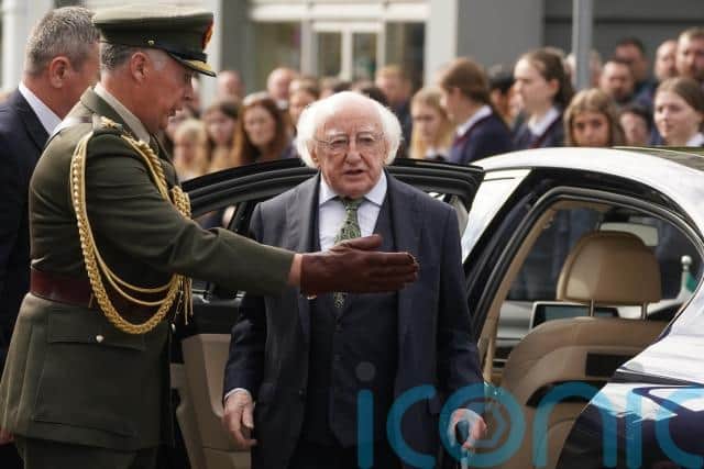 Irish president Michael D Higgins, Commandant Claire Mortimer, aide de camp representing the Taoiseach, and Education Minister Norma Foley joined the mourners at Saints Peter and Paul’s Church in Clonmel on Friday morning.