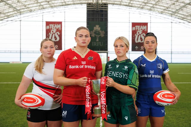Dorothy Wall (second from left) at the launch of the Vodafone Women’s Interprovincial Championships