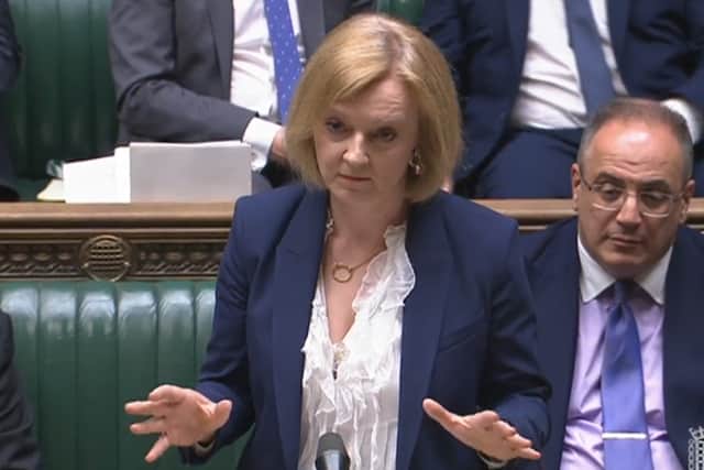 Ms Truss replied: “The reason I am putting this Bill forward is because I’m a patriot and I’m a democrat, and our number one priority is protecting peace and political stability in Northern Ireland and protecting the Belfast Good Friday Agreement, and nothing (he) has suggested will achieve that end.”