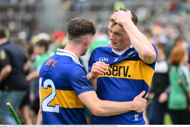 Five unanswered Limerick points between the 61st and 66th minutes put the champions clear by a goal and in the 67th minute, subs Flanagan and Boyle combined for Limerick’s second goal and a 2-20 to 0-20 lead that left Tipp floundering with time against them to redress the situation.