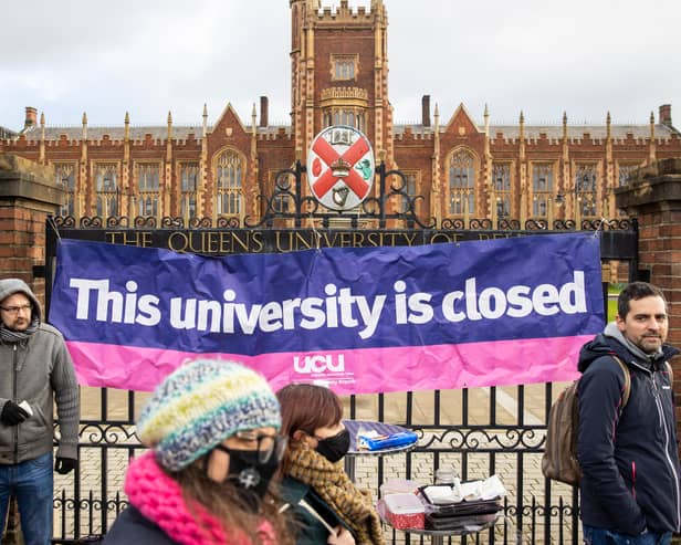 Staff at Belfast universities begin 10 days of strike action