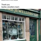 The window at Quirke Jewellers in Castle Street, Cahir was broken