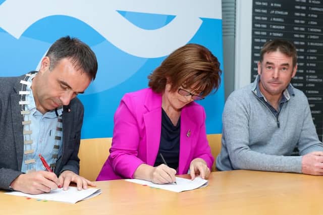 The contracts were signed recently