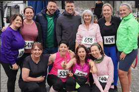 Ladies from Dualla with The 2 Johnnies back at the 2024 run
