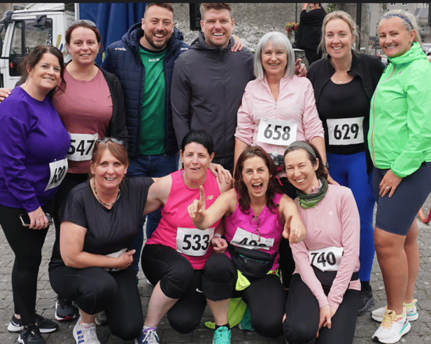 Ladies from Dualla with The 2 Johnnies back at the 2024 run