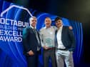 Mike Glennon, Chairperson Octabuild; with Jay Connors and Paddy Stakelum from Stakelums Home & Hardware Thurles.