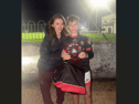 Tadgh Foden, captain with his mam, Una Healy