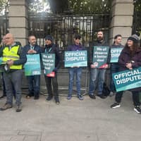 Hundreds of thousands of public sector workers staging 24-hour strike
