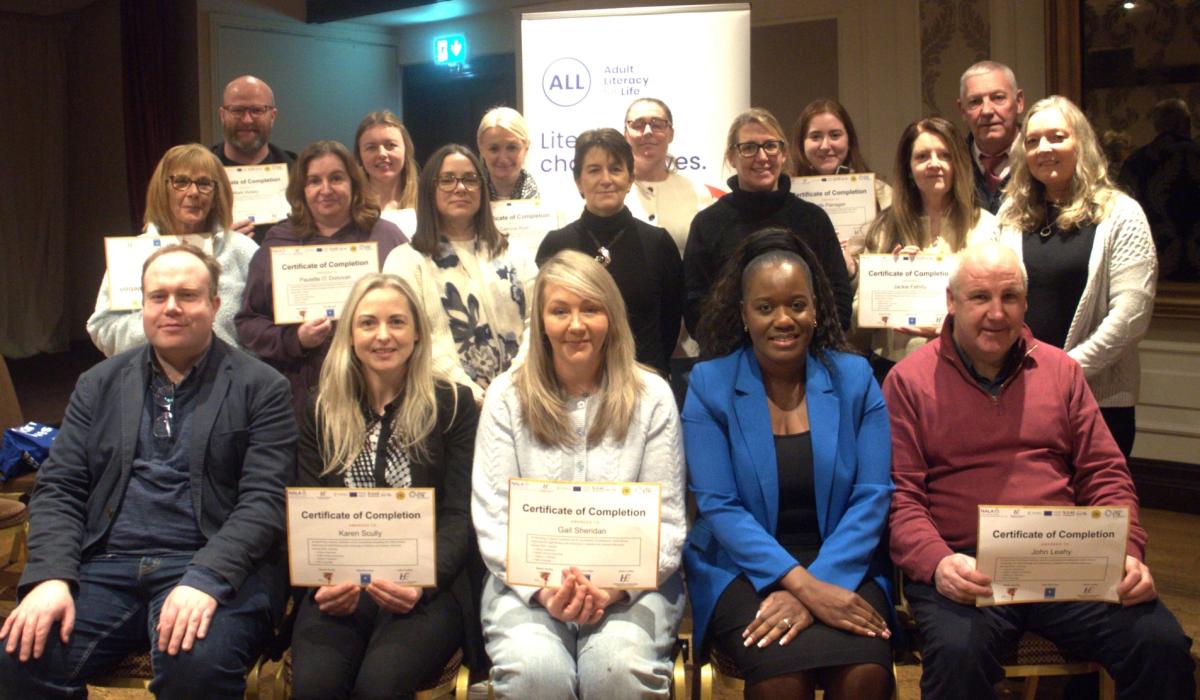 Staff working with Tipperary people battling addiction become Literacy Champions