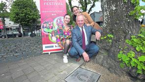 US jockey and Irish Derby winner Steve Cauthen speaks after being honoured at Curragh racecourse and Kildare
