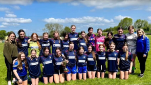 St Mary's Newport first year girls soccer team take home the Shannonside League title