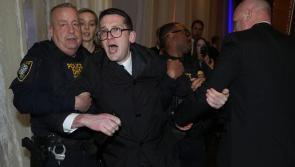 Burke family disrupt gala dinner in US attended by Taoiseach