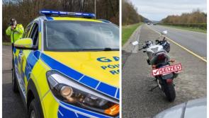 'End of the road' as uninsured motorcycle that hadn't been taxed in over a decade seized
