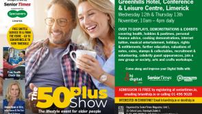 The 50 Plus Show returns to the Greenhills Hotel Limerick for the third consecutive year