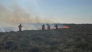 Tipperary fire crews battle gorse fire at Kilcarron bog  as status orange warning issued