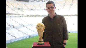 KICK-OFF: Portroe man Adrian Lewis with Qatar role has the World Cup at his feet