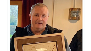 Lough Derg RNLI's Dom Sharkey hands over the helm at Dromineer lifeboat station