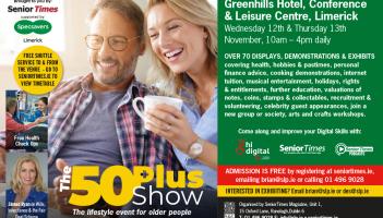 The 50 Plus Show returns to the Greenhills Hotel Limerick for the third consecutive year