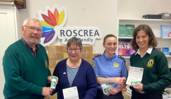 Roscrea Lions Clubs point out that &lsquo;Message in a Bottle&rsquo; can save lives