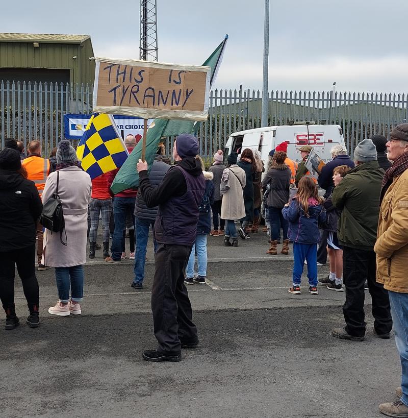 Rally against Covid-19 public health measures held in Nenagh