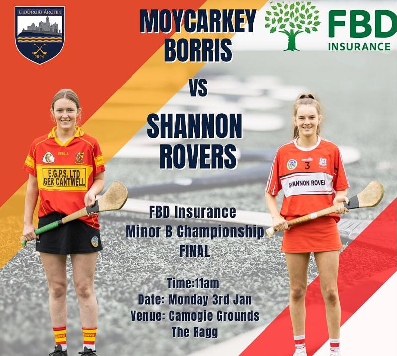 FIXTURES: Minor camogie finals on New Year's weekend