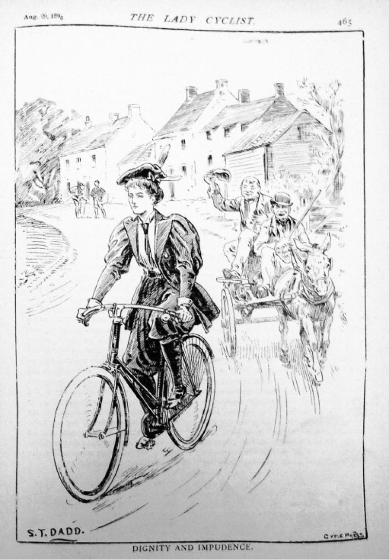 Local  history: 'No pretty women ride bicycles'