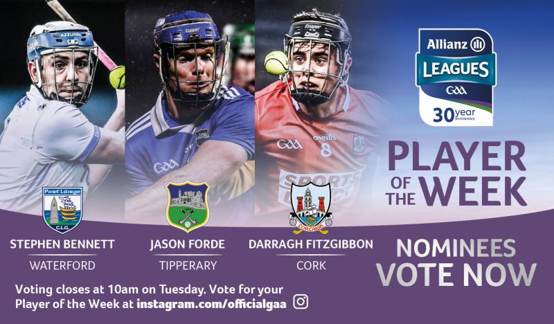 Tipperary forward nominated for Player of the Week Award