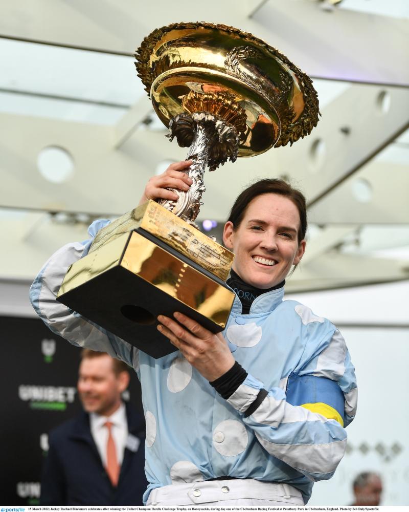 PICTURES: Action shots from Rachael Blackmore's win in Champion Hurdle at Cheltenham