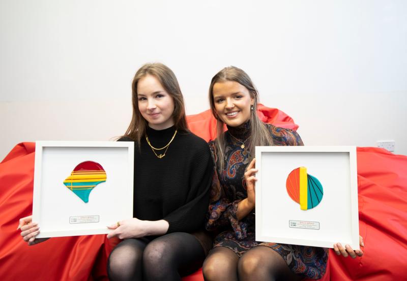 Johnson & Johnson WiSTEM2D Awards were presented to Tipperary's  UL students Cora Brennan and Aoife Walsh. 
