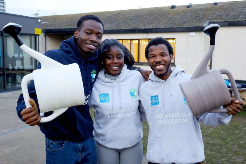 Pictured at the launch of Uisce Éireann continued sponsorship of An Taisce’s Green-Schools programme  are last year’s, Green School, Winners of Secondary Water