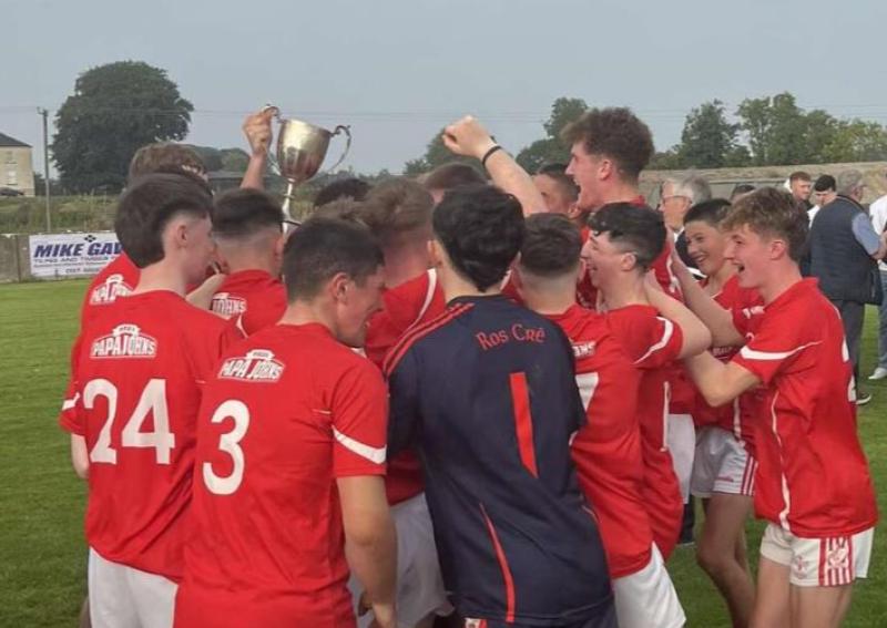 Roscrea defeat Portroe to win U17B North title in a classic in Borrisokane