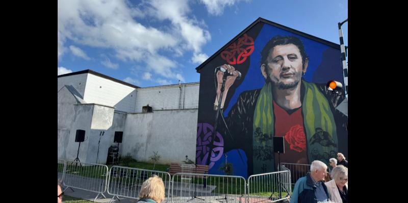 WATCH: Touching speeches given at official unveiling of Shane MacGowan mural on Sunday