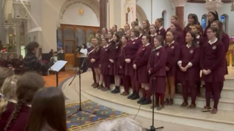 WATCH: Presentation Secondary School choir in Thurles perform amazing song in the Cathedral