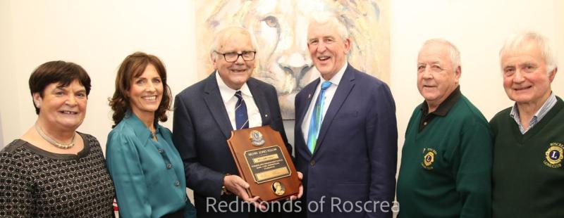 Roscrea Lions Club honour dedicated and loyal member Bill Hanly
