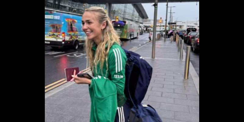 Sharlene Mawdsley gets a lift to Dublin Airport from Tipp hurler boyfriend ahead of Europeans!
