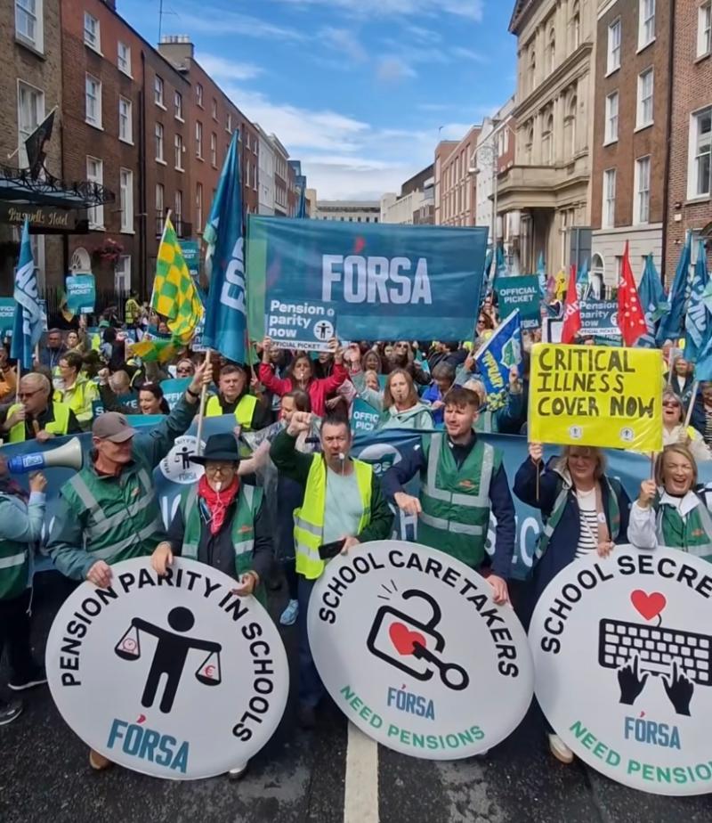 “This is about fairness”: Fórsa's Shane Lambert on why school secretaries and caretakers are striking