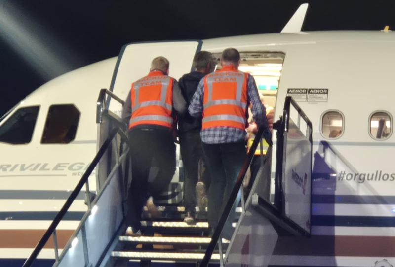 45 adults and seven children deported from Ireland on chartered flight on Monday