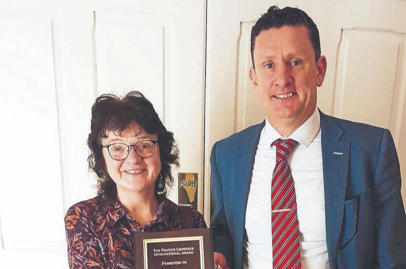 Tipperary author wins prestigious Inchicore Ledwidge Society award with her poem entry