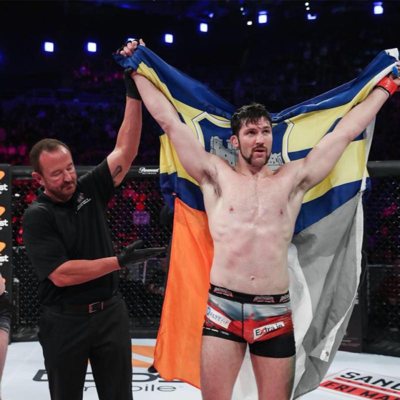 Will Fleury stuns in Prague with 100-second TKO to defend OKTAGON Heavyweight title