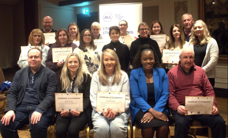 Staff working with Tipperary people battling addiction become Literacy Champions 