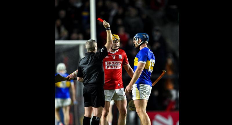 Two red cards on Leeside as Tipperary fall to first league defeat of the year against Cork
