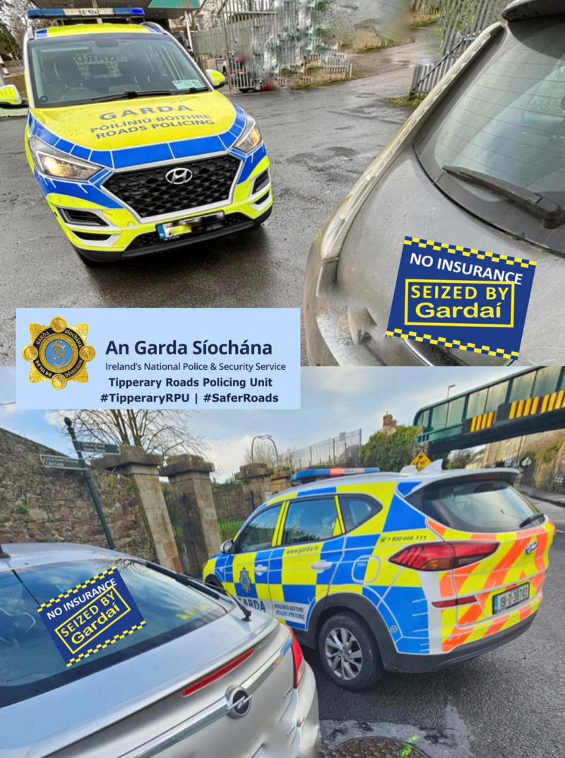 Garda&iacute; seize vehicles after two drivers caught for offences in Tipperary