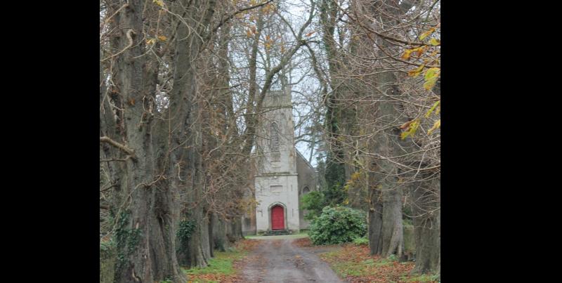 Church in scenic village in Tipperary preparing for special event