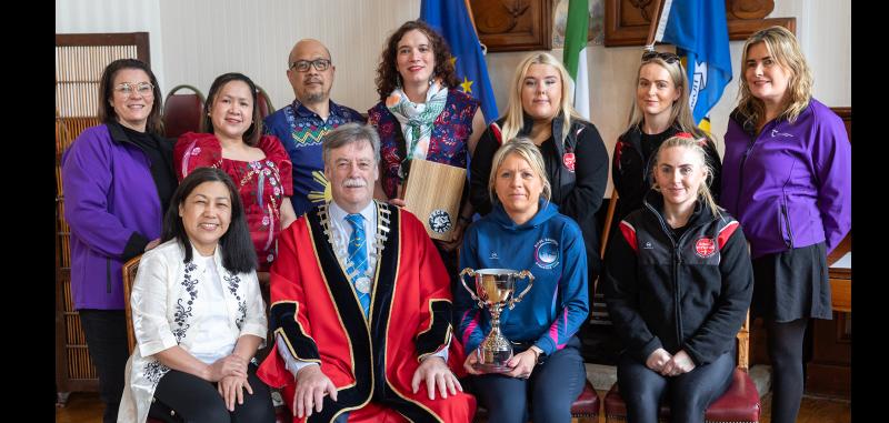 Winning entries in Tipperary St Patrick's Day Parade are presented with their prizes