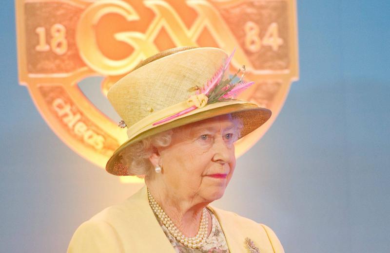Colum Moloney from Brent Irish Advisory Service (BIAS) and a native of Bannon Terrace, Longford, meeting Queen Elizabeth during the Buckingham Palace Irish Community Reception on Tuesday, March 25. Ph