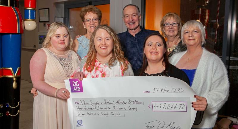 Down Sydrome Tipperary say big 'Thank You' to Tour de Munster cyclists who raised €417,000