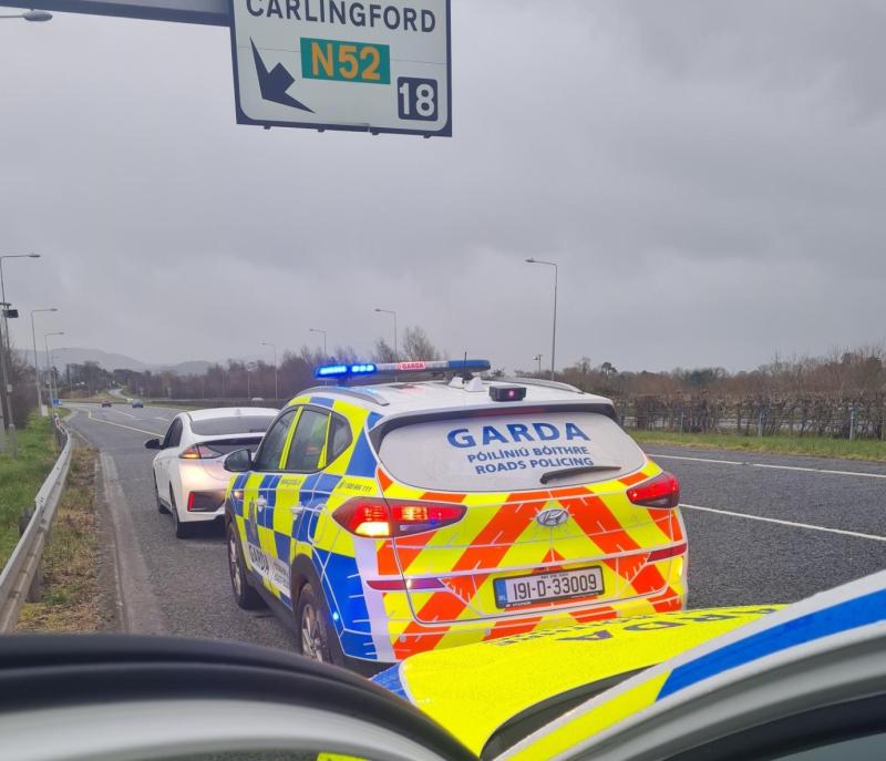 Dundalk Roads Policing Unit assist in arrest of M1 motorist